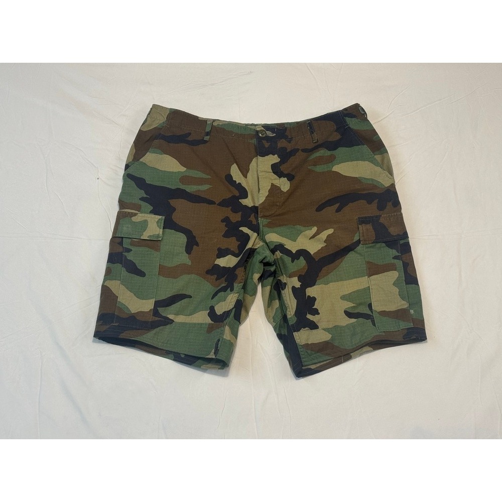 Propper International Woodland Camo Cargo Shorts Mens 36 Combat Ripstop Military
